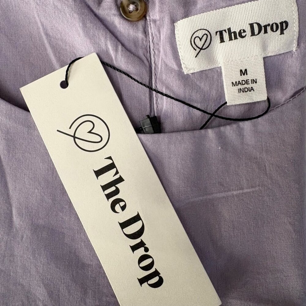 The Drop Ilana Maxi Dress Womens Medium Lavender Loose Sleeveless Wide-Hem NEW - Picture 6 of 9